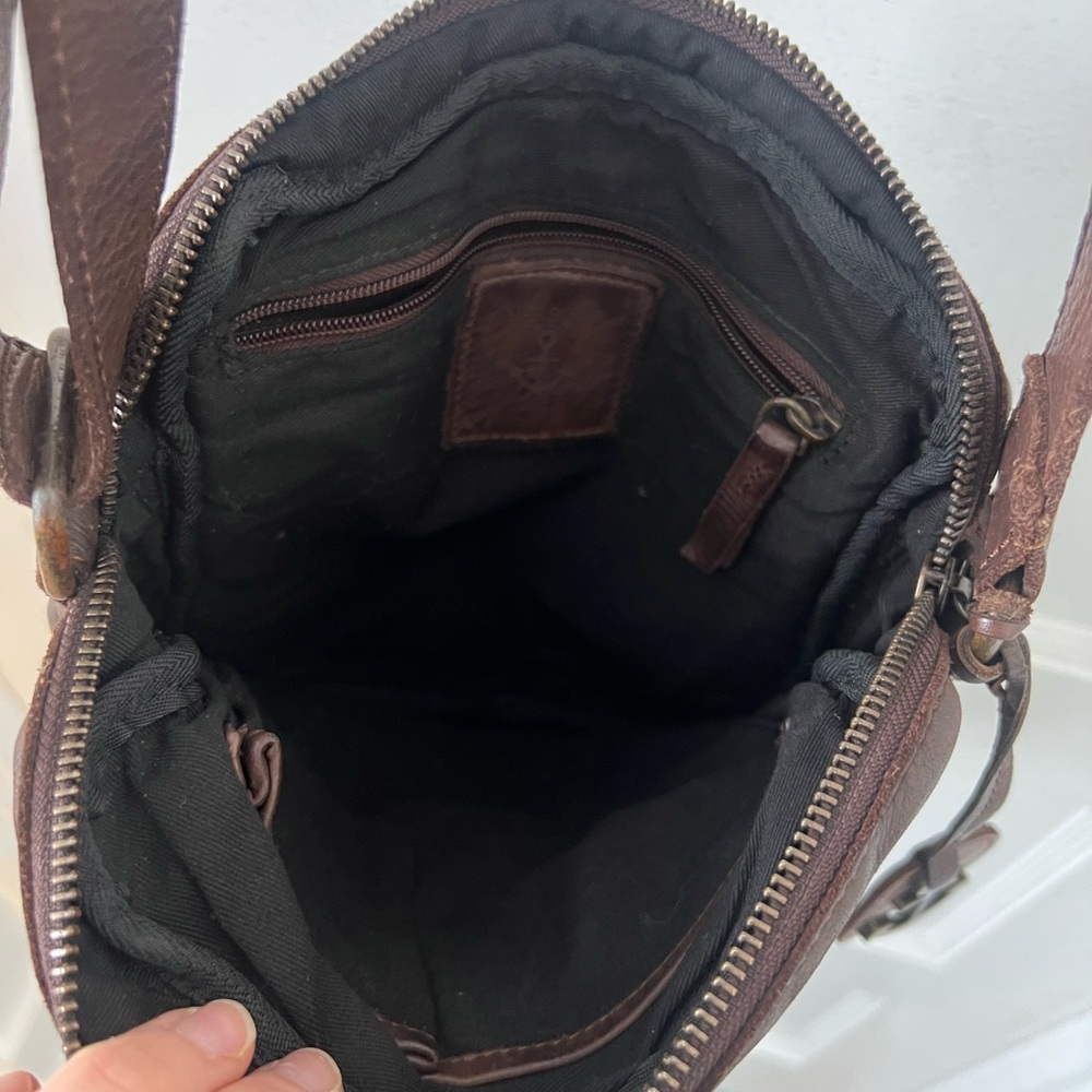 Harbour 2nd Dark Brown Leather Crossbody - Picture 5 of 7